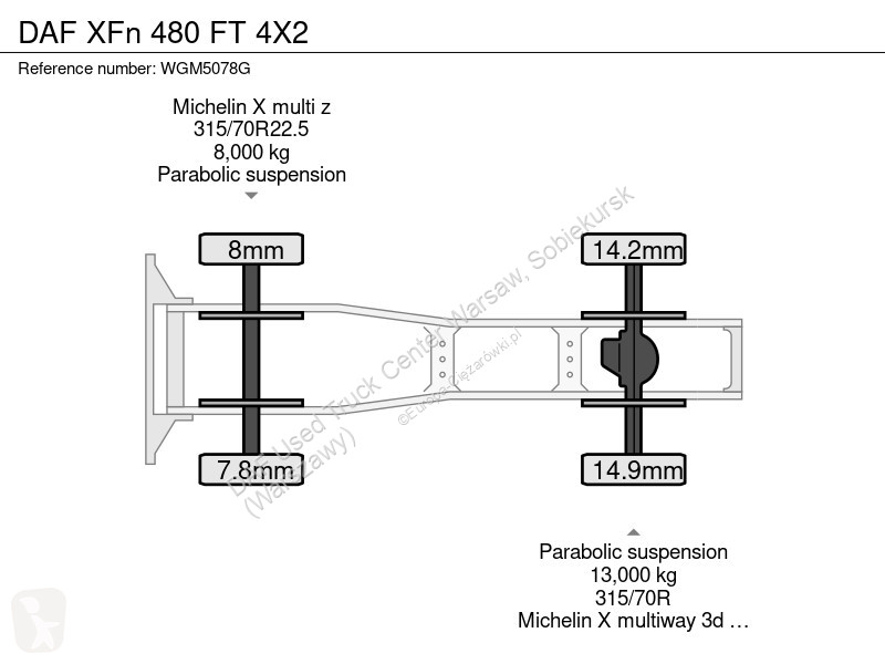 جرار DAF XFn  FT 4X2