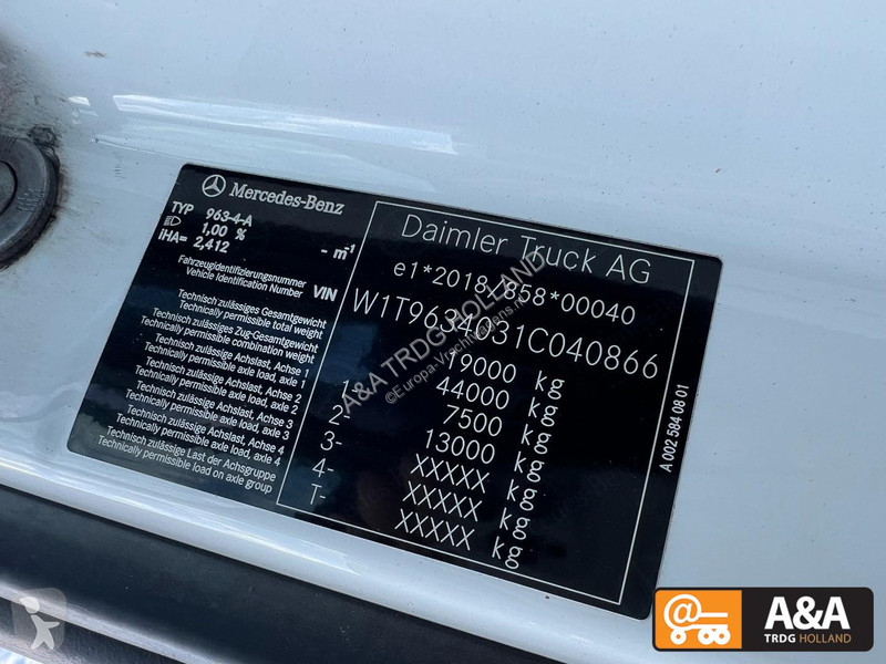 Cabeza tractora Mercedes ACTROS 1845