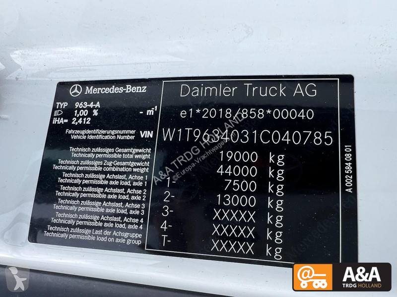 Tracteur Mercedes ACTROS 1845