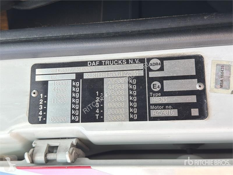 Tratores DAF FT 4x2 S/A Sleeper Truck Tractor