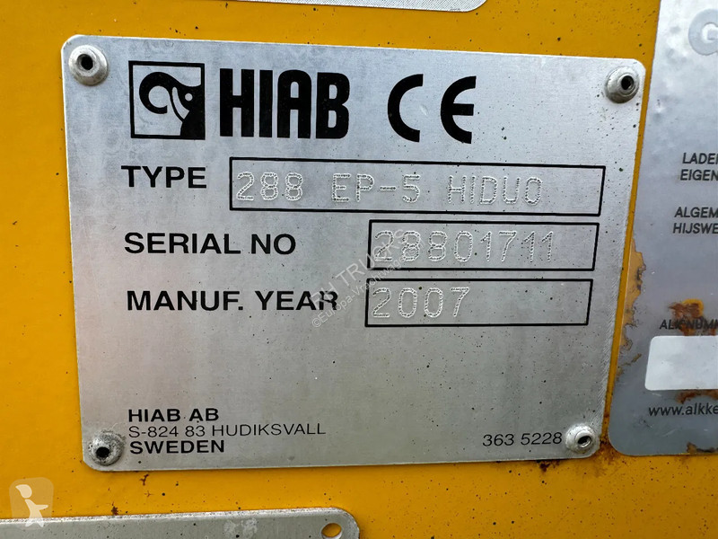 Traktor Scania P380 6X2 HIAB 288 + REMOTE...