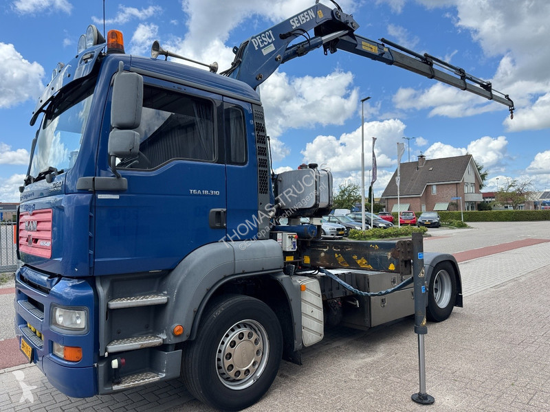 Tractor MAN 18.310, Crane Pesci SE155N/4,...