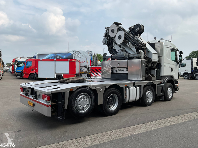 Tracteur Scania 480 HMF 85 Tonmeter laadkraan +...