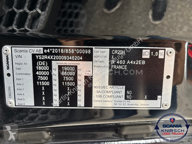 Tracteur Scania R460A4x2EB / LowLiner /...