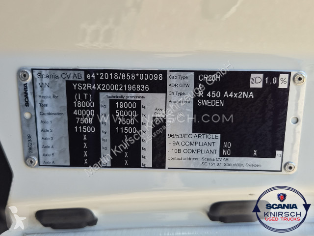 جرار Scania R 450 A4x2NA Retarder Tacho Smart 2