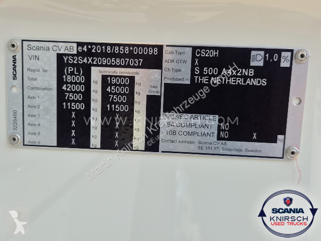 جرار Scania S 500 A4x2NB Retarder Full Air
