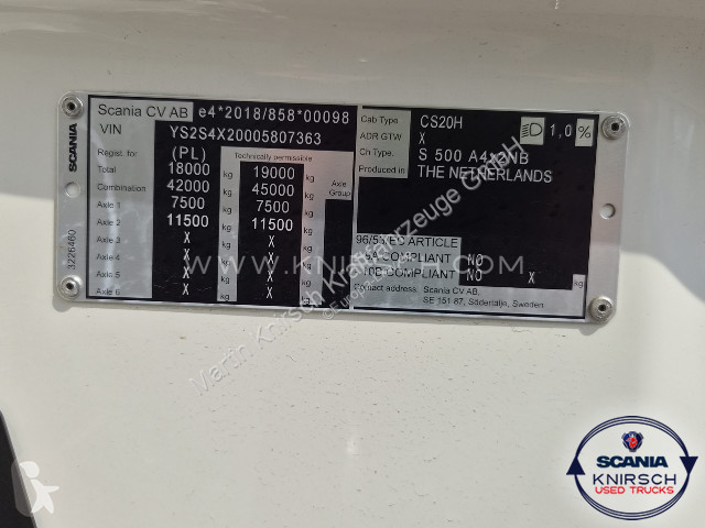 جرار Scania S 500 A4x2NB Retarder Klima Full Air