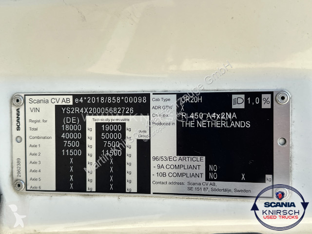جرار Scania R450A4X2NA / Standkima / LED /...