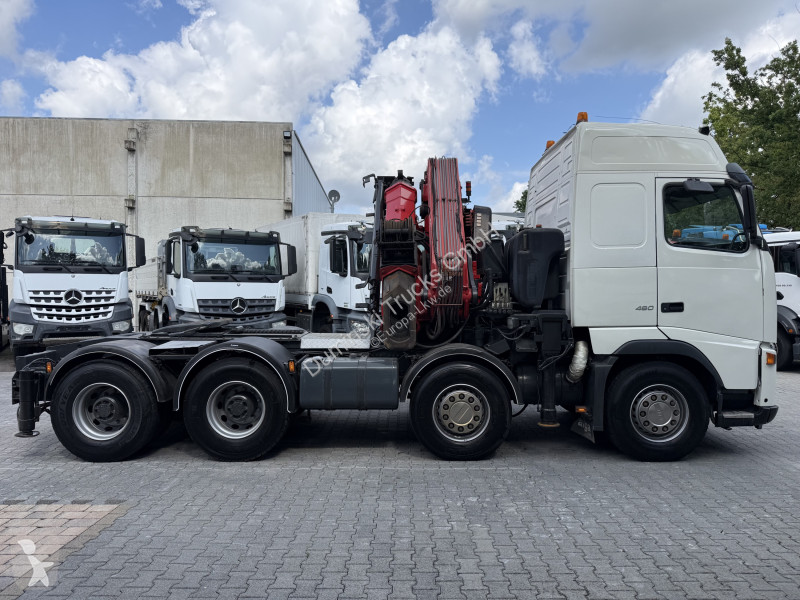 Cabeza tractora Volvo 460 8X4 Kran Fassi F1000