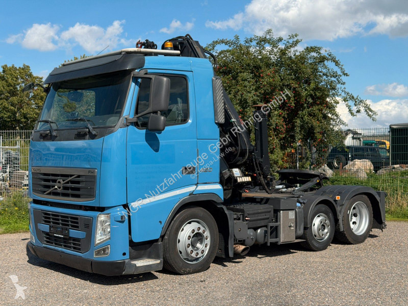 Cabeza tractora Volvo 420 6x2 mit Ladekran HLK...