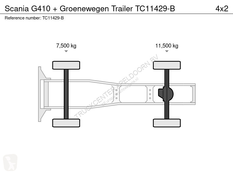 Tractor Scania 410 + roenewegen Trailer