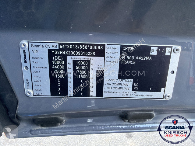 Nyergesvontató Scania R500A4x2NA / LED / 2-K...