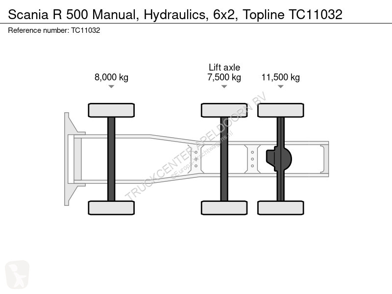 Traktor Scania 500 Manual, Hydraulics, 6x2,...