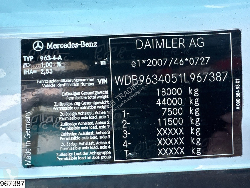 Traktor Mercedes 1843 EURO 6, Hydrauliek,...