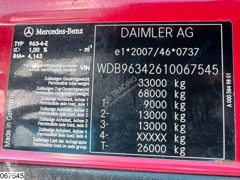 Traktor Mercedes 3363 6X4, EURO 6, Retarder