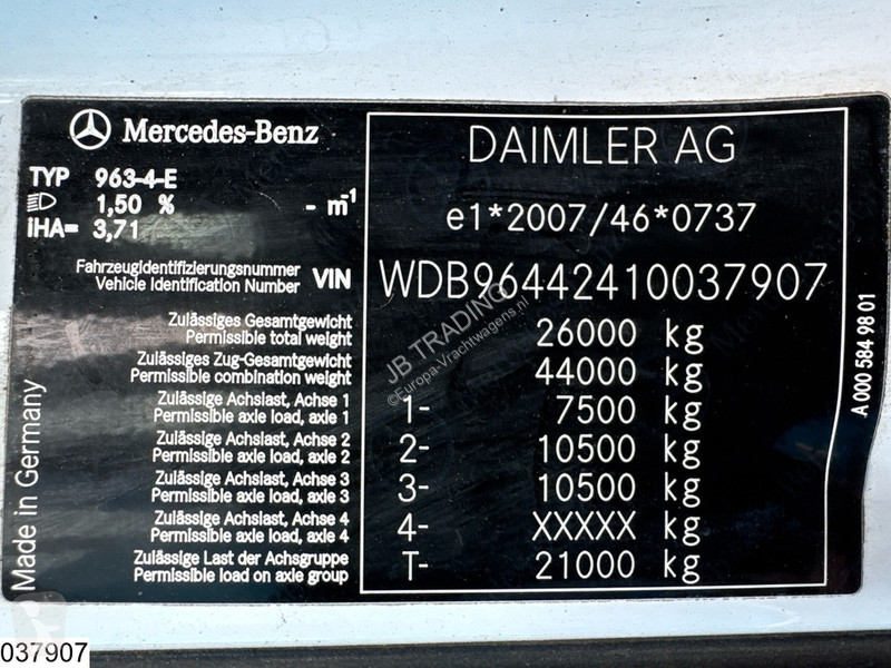 Traktor Mercedes 2645 6X4, EURO 6, Retarder,...