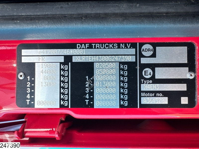 Trekker DAF 480 EURO 6, Standairco, PTO