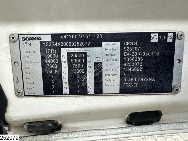 Trekker Scania 450 EUO 6, etarder, Standairco