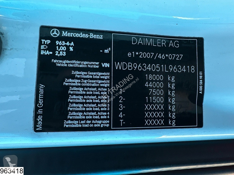 Traktor Mercedes 1843 EURO 6, Retarder, Lohr,...