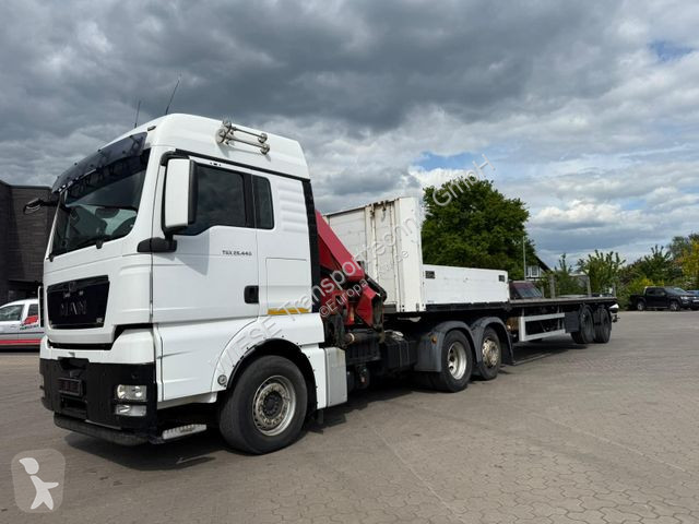 Tahač MAN TGX 6x2 mit HMF 3000-5 Kran TÜV NEU