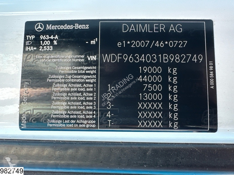 Traktor Mercedes 1845 EURO 6, Retarder