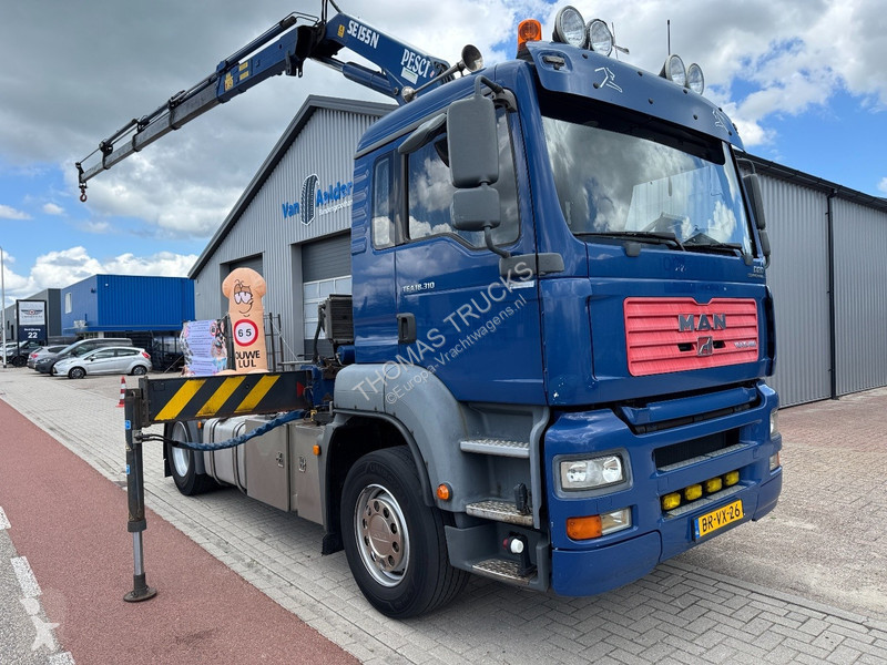 Tractor MAN 18.310, Crane Pesci SE155N/4,...