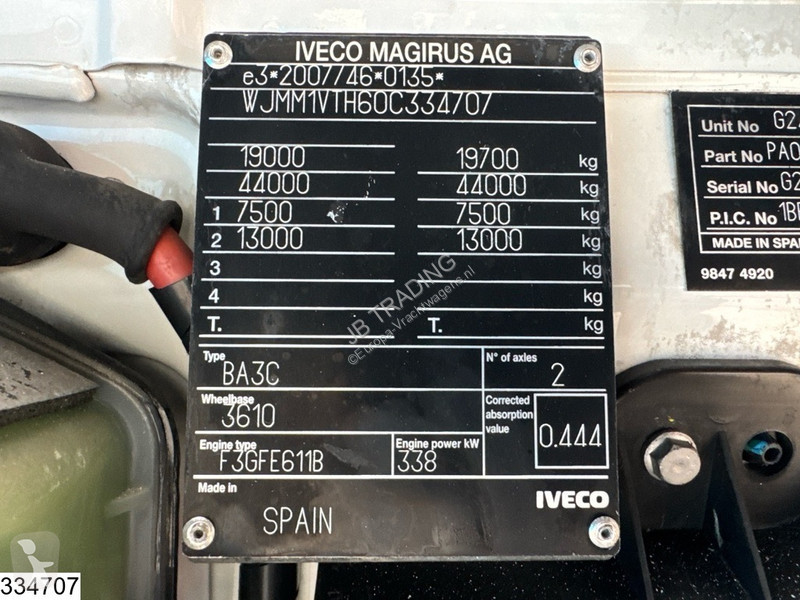 Tahač Iveco 460 EURO 6, Retarder