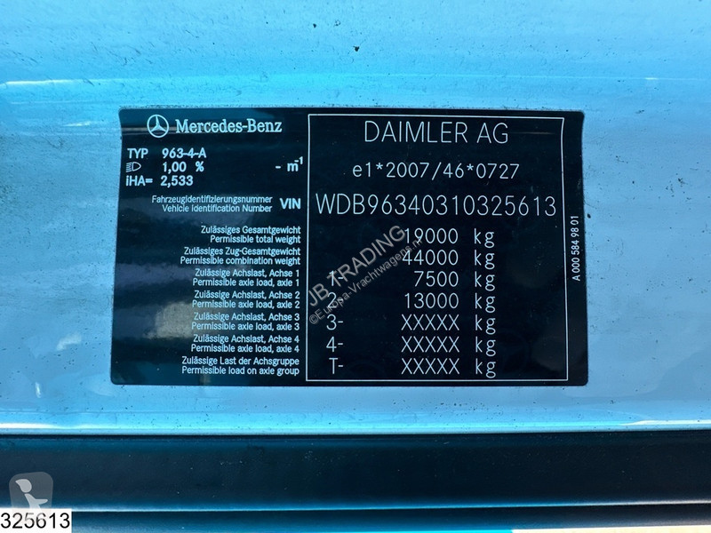 Traktor Mercedes 1845 EURO 6, Retarder, Standairco