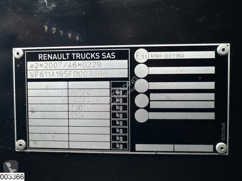 Tracteur Renault T 380 EURO 6, Retarder,...