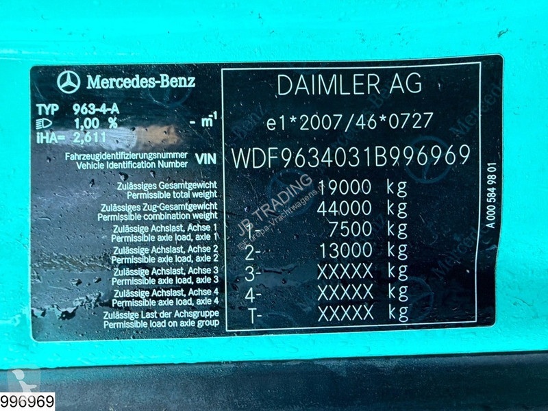 Tracteur Mercedes 1848 EURO 6, Retarder,...