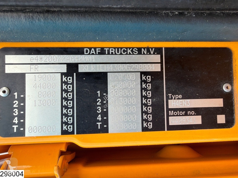 جرار DAF XF  EURO 6d, Retarder