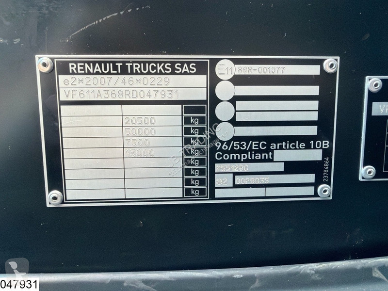 Тягач Renault T 480 EURO 6, Retarder