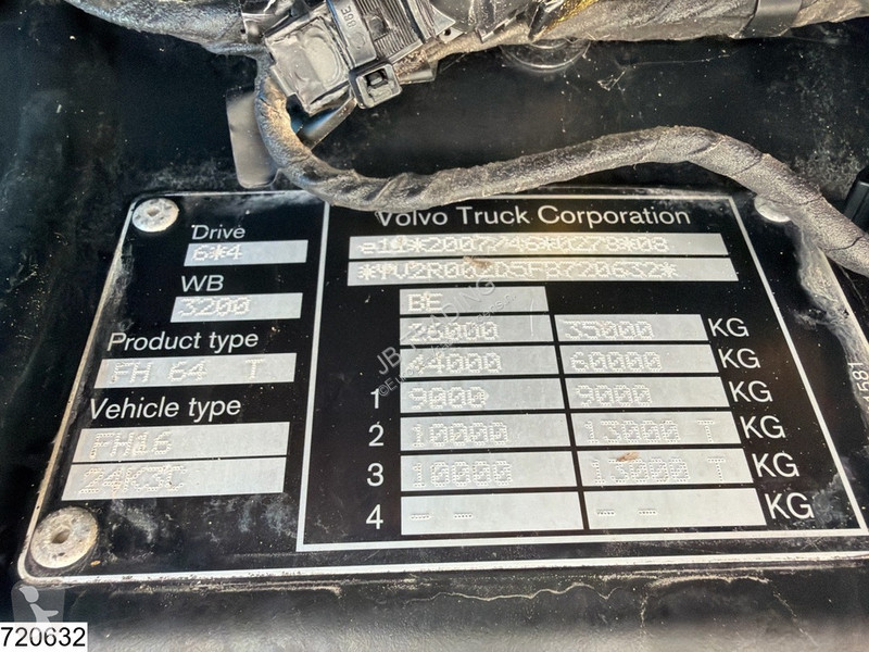 جرار Volvo 660 6x4, EURO 6, Retarder, 60.000KG