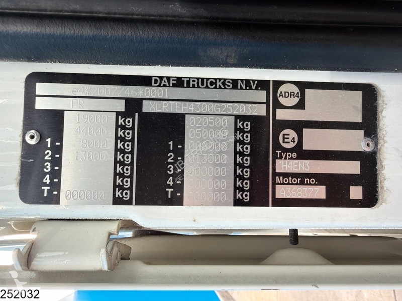 Cabeza tractora DAF 480 EURO 6, Standairco