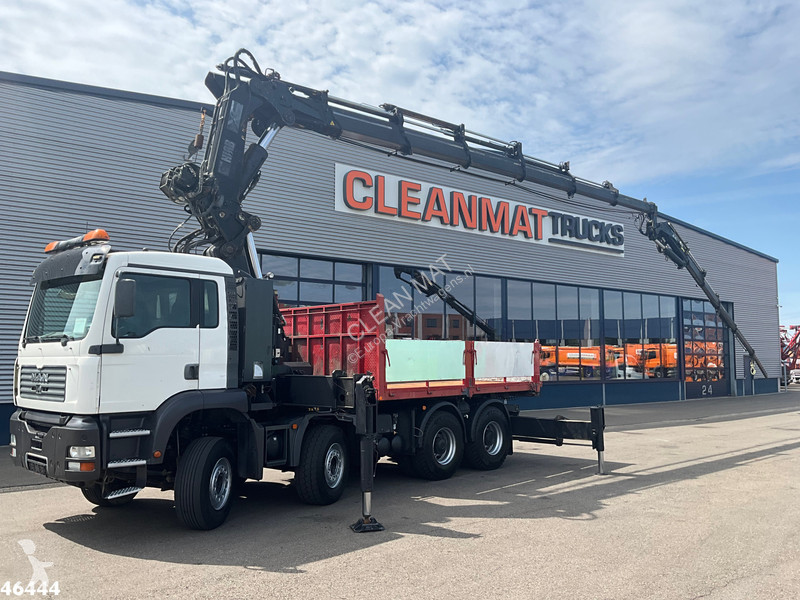جرار MAN 41.363 8x4 Manual Full steel Hiab 80...
