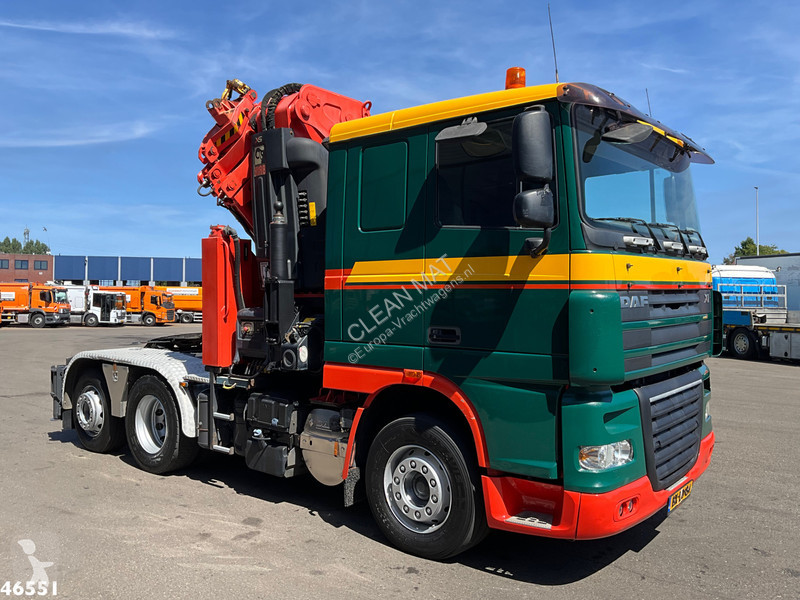 جرار DAF FTN 105  6x2 Hiab 60 Tonmeter laadkraan