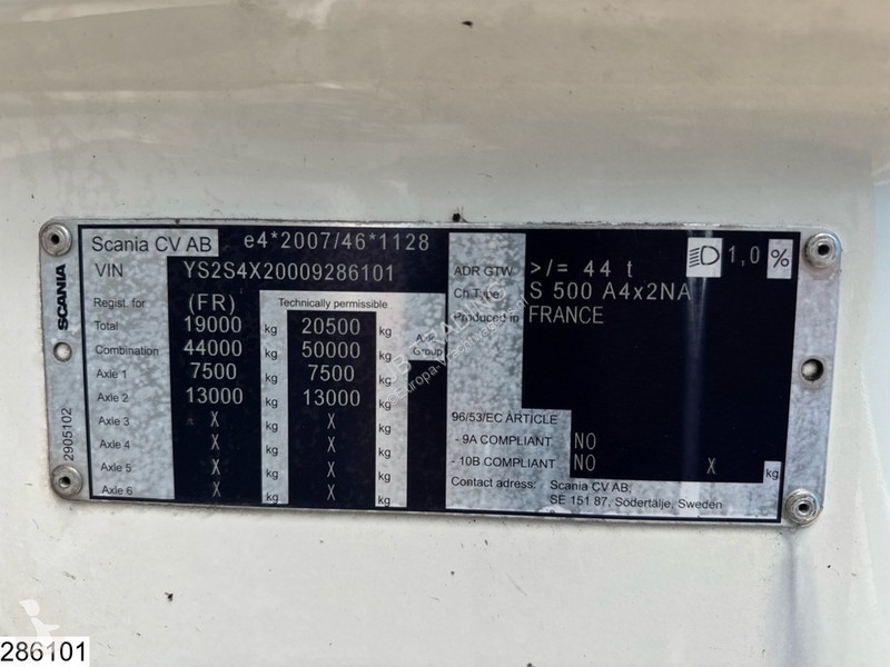 جرار Scania S 500 EUO 6d, etarder, Standairco