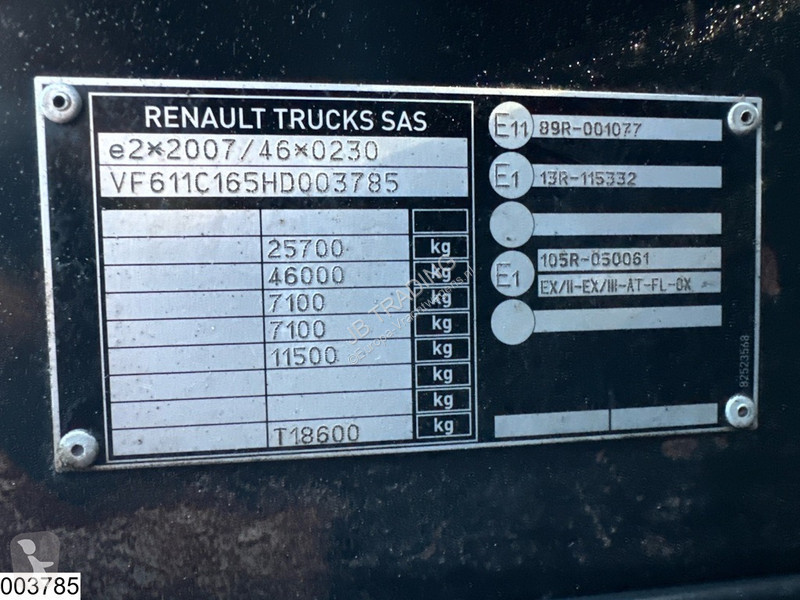 Tractor Renault T 460 6x2, EURO 6, A, PTO,...