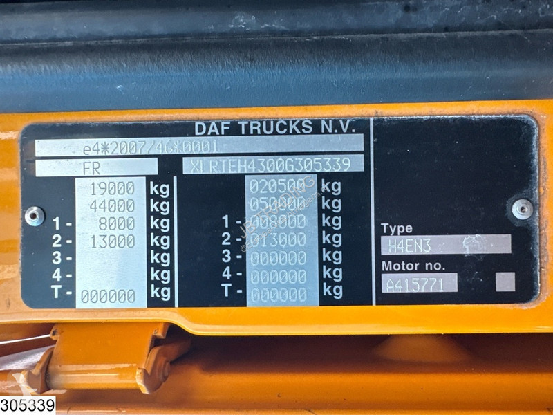 Cabeza tractora DAF XF  EURO 6d, ACC, Standairco