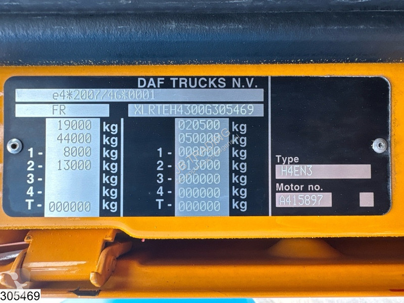 Cabeza tractora DAF XF  EURO 6, ACC, Standairco