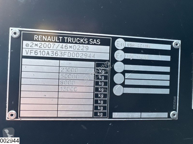 Cabeza tractora Renault 520 EURO 6, Standairco