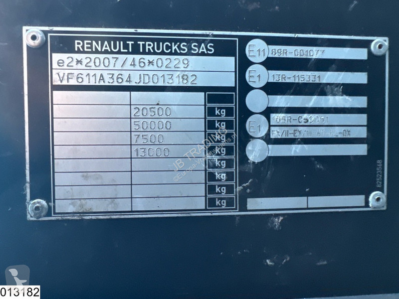 Tahač Renault T 440 EURO 6, A, PTO, Standairco