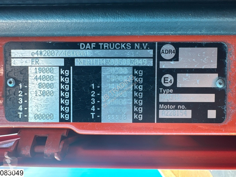 Cabeza tractora DAF EURO 6, ACC, Retarder