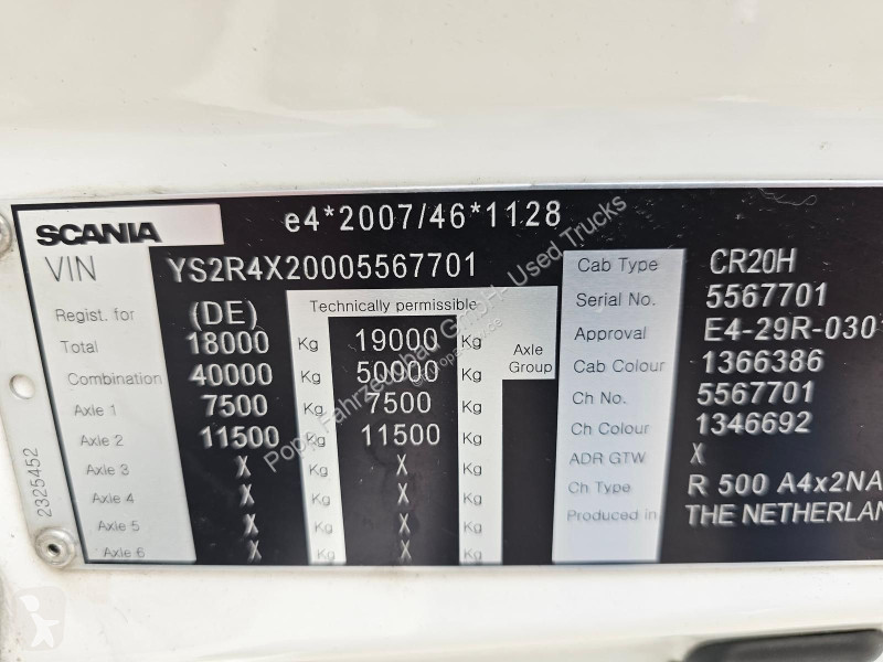Tractor Scania 500 SZM Vollverspoilert mit etarder