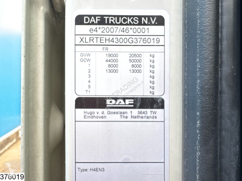 DAF 480 EURO 6, Standairco, ACC tractor unit
