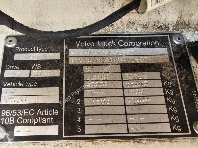 Volvo 500 4x2 TC*1175 Liter, Standklima,...