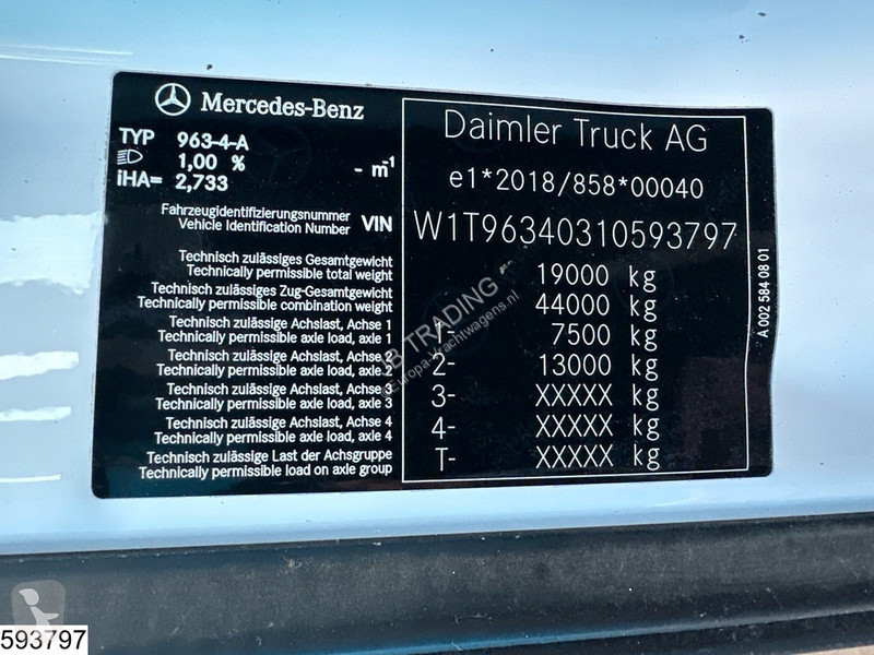 Mercedes 1846 EURO 6, Retarder tractor unit