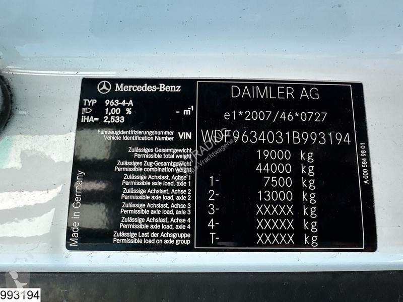 Mercedes 1845 EURO 6, Stationary air...