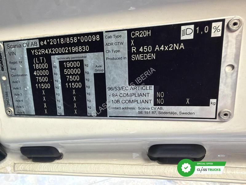 Scania R450 CR20H Retarder Adaptive Cruise...