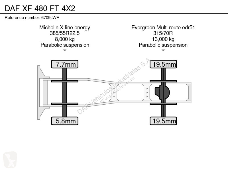 جرار DAF 480 FT 4X2